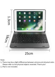 ALISSA-Wireless Bluetooth Keyboard Smart Cover Case for iPad (Black)