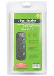 Terminator Brand Universal Power Extension Socket - 3 way 3M