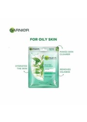 Garnier Green Tea Facial Tissue Mask For Normal To Oily Skin 32 gm