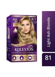 Wella Koleston Permanent Hair Dye Kit 8/1 Light Ash Blonde