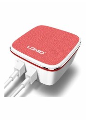 LDNIO Quick Charge USB Charger White/Red