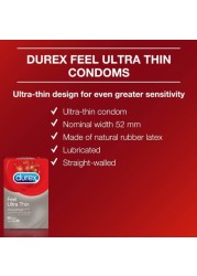 Durex Feel Thin Condom, Pack of 20 Pieces