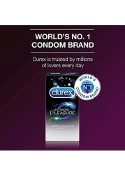 Durex Condoms Extended Pleasure Pack, 12 Pieces