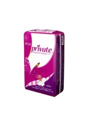 Private Maxi Thick Night Pads With Wings, 24 Pieces