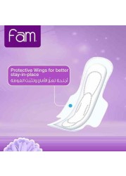 Fam Maxi Thick Pads With Wings Made Of Natural Cotton , 50 Pads