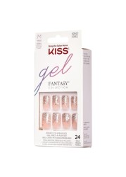 Kiss Fantasy Gel False Nails - KGN01 Multi Color, 28 Pieces