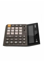 Casio Mini Desktop Calculator 12 Digits, Black/Grey