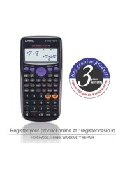 Casio 12-Digit Scientific Calculator, Black/Purple/Pink