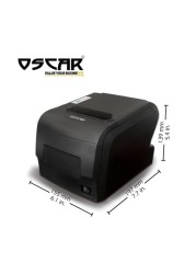 Oscar POS88F 80mm Thermal Receipt Printer USB Serial Ethernet With Automatic Cutter Kitchen Support ESC POS Black