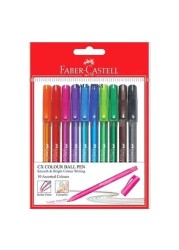 Faber-Castell Ball Pen Color-Assorted Equalizer 10'S Pouch