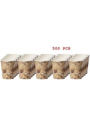 Sacopak 500 Pieces (10 Sets) 2.5 oz Paper Coffee Cups - Tea Cups & Coffee Mugs