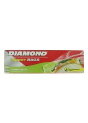 DIAMOND SDW BAGS ZIPPER 12X20S