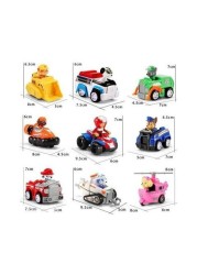 ALISSA-Patrol Toys Set Dog Puppy Patrol Rescue Car Action Figures Model Toy Chase Ryder Vehicle Car Kid Toy.