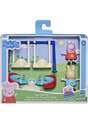 Peppa Pig Peppa's Adventures Peppa's Outside Fun Preschool Toy, with 2 Figures and 3 Accessories