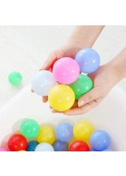 SKY-TOUCH 100pcs Colorful Soft Plastics Ocean Balls Perfect for Playpen and Ball Pit for Babies, Toddlers and Kids