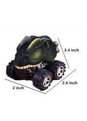 XADB Dinosaur Cars Pack of 5 Big Tire Wheel for Toddlers Kids Gift