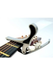 Mike Music - Quick Change Capo for 6-String Acoustic Guitar (B5 Guitar Capo, Silver)