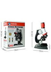 Beuente Kids Science Microscope Kit - Educational Toys With LED Light 100X 400X 1200X For Beginners