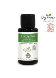 Eucalyptus Essential Oil by Aroma Tierra - Aroma Tierra - 100% Pure, Natural, Ecocert Certified Organic - 30ml