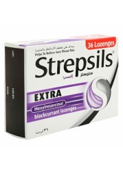 Strepsils Extra Blackcurrant Sore Throat Relief 36 Tablets