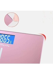 Aiwanto Bathroom Scale Bathroom Body Scale Weight Scale Bathroom Weighing Scale Gift for Women's Bathroom Digital Scale Pink