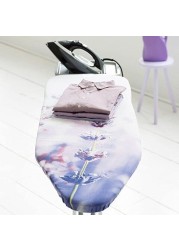 High-Quality Foldable Portable Ironing Board With Steam Iron Rest Blue/White 110x34cm