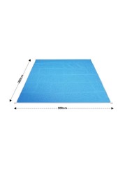 ALISSA-200x200cm, Sand Proof Blanket, Portable Sand Free Beach Mat for Picnic, Blue.