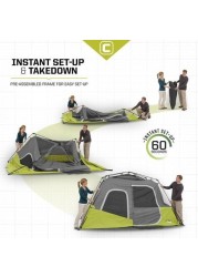 Core 6 Person Instant Cabin Tent 11' x 9'