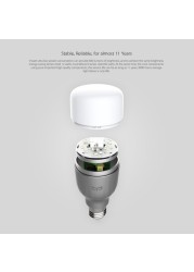 Xiaomi - Xiaomi Yeelight Colorful LED Smart Bulb E27 Color Light 9W 600 Lumens Remote Control APP Smart Home 16M Colors Work For 11 Years