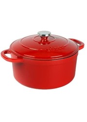 LODGE Enamel Red 5.5 Quart Dutch Oven EB5D42INT