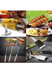 Aiwanto 19Pcs Kitchen Cooking Tools Kitchen Cooking Accessories Kit With Storage Bag Cooking Spoon Knife Set Barbecue Grill Utensils Set for Camping Traveling Gift