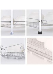 3-tier dish rack silver