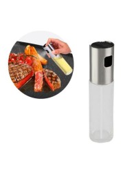 ALISSA 100ml Oil Spray Bottle Push type Glass Oil Pot Leak-proof Oil Dispenser