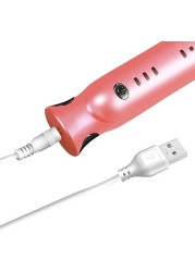 Aiwanto Hair Straightener Hair Ironing Machine Mini Hair Straightener Wireless USB Rechargeable Electric Curler Straightener for Women Ladies, Great for Travel