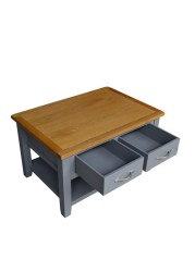 Harrogate MDF & Oak Coffee Table (80 x 55 x 47 cm)