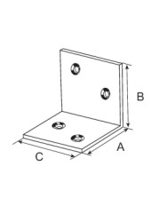 Suki Metal Angle Bracket (4 x 4 x 4 cm)