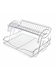 Kiwa Elisa Metal 2-Tier Dish Rack (47 x 36 x 27 cm)