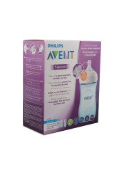 زجاجة Philips Avent Natural 2.0 سعة 260 مل باللون الأزرق SCF035 / 27