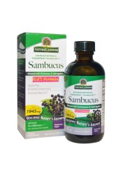 Nature's Answer Sambucus Kids Syrup 120 مل + مقياس التأكسج بنبض الإصبع للبالغين