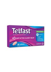 Telfast 180 mg Tablets 30&#039;s