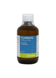 Fluimucil 100 mg/5 ml Oral Solution Raspberry Flavor 200 mL