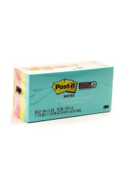 3M Post-it 622-8SSMIA Super Sticky Notes, Miami Collection (47.6 x 47.6 mm, Pack of 720)