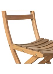 THB Eucalyptus Wood Folding Chair Generic (37 x 58 x 86.5 cm, 2 Pc.)