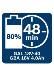 Bosch Professional Battery Starter Pack, GBA 18V 4.0Ah + GAL 18V-40 (2 Pc.)