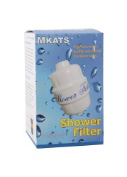 Mkats Shower Filter (8 x 10.5 cm, White)