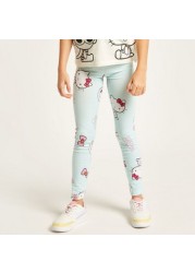 Sanrio Hello Kitty Print Leggings with Elasticated Waistband - Set of 2