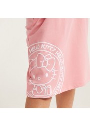 Sanrio Hello Kitty Embroidered Skirt with Drawstring Closure and Pockets