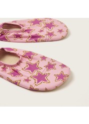 Slipstop Star Print Slip-On Shoes