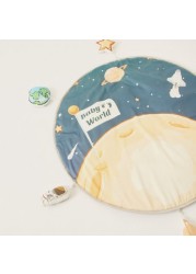 Fancy Fluff Moon Print Playmat with Detachable Soft Toys