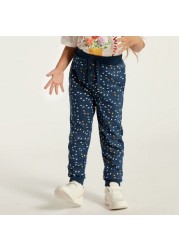 Juniors Printed Joggers with Drawstring Closure - Set of 3